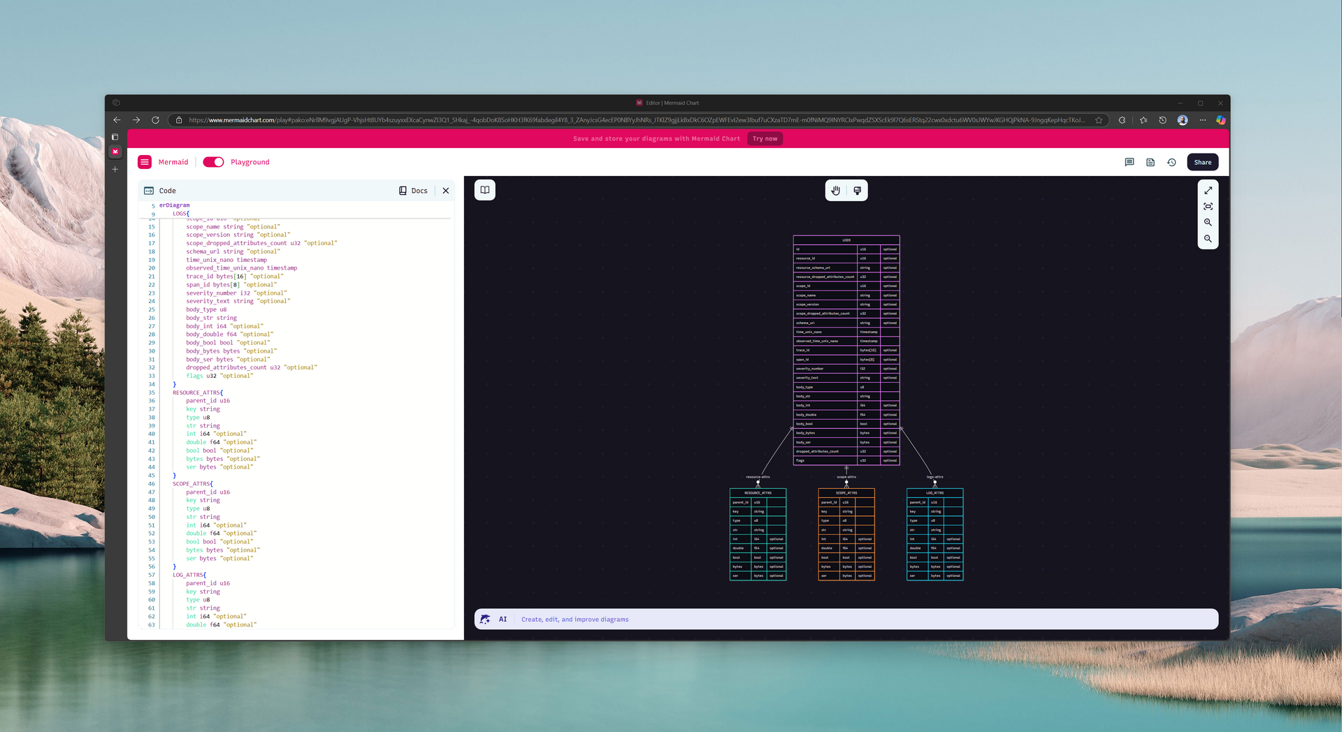 Visualizing OTeL Arrow at https://www.mermaidchart.com/