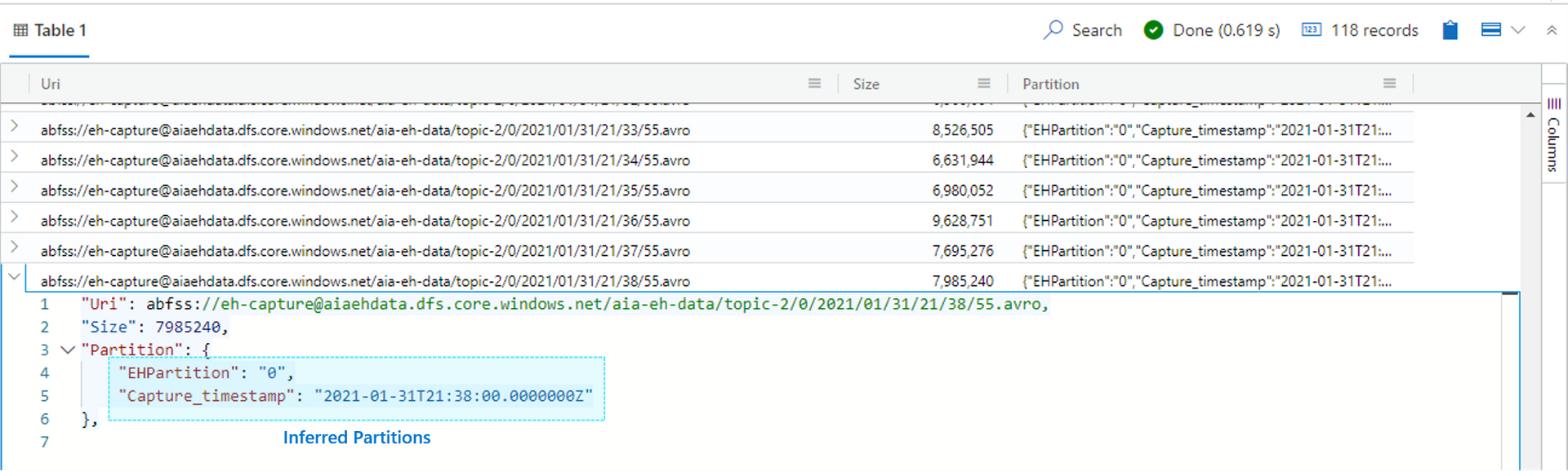 External Table Artifacts